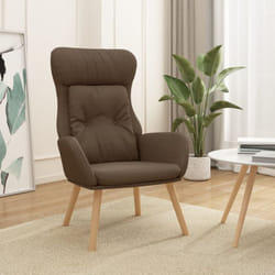 Chaise de relaxation Marron Tissu vidaXL