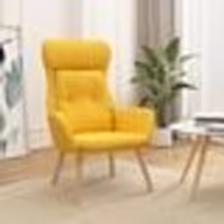 vidaXL Chaise de relaxation Jaune moutarde Tissu - TU