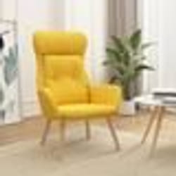 vidaXL Chaise de relaxation Jaune moutarde Tissu - TU