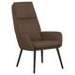 vidaXL Chaise de relaxation Marron Tissu - TU