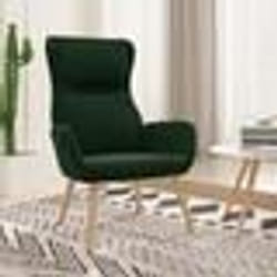 vidaXL Chaise de relaxation Vert foncé Velours - TU