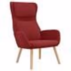 vidaXL Chaise de relaxation Rouge bordeaux Velours - TU