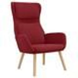 vidaXL Chaise de relaxation Rouge bordeaux Velours - TU