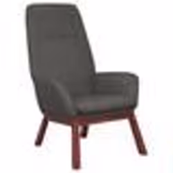 vidaXL Chaise de relaxation Gris foncé Tissu - TU