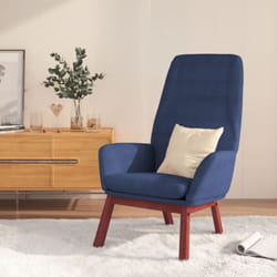 Vidaxl - Chaise de relaxation Bleu Tissu