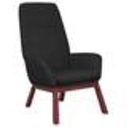 vidaXL Chaise de relaxation Noir Tissu - TU