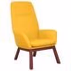vidaXL Chaise de relaxation Jaune moutarde Tissu - TU