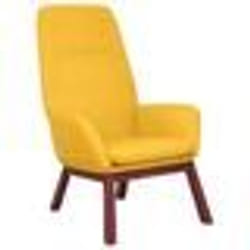 vidaXL Chaise de relaxation Jaune moutarde Tissu - TU