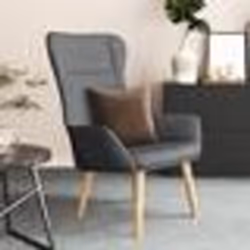 vidaXL Chaise de relaxation Gris foncé Tissu - TU