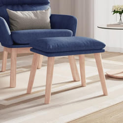 vidaXL Repose-pied Bleu 45x29,5x35 cm Tissu