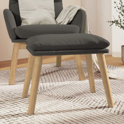 Repose-pied Gris foncé 45x29,5x35 cm Velours Vidaxl