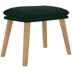 Vidaxl - Repose-pied Vert foncé 45x29,5x35 cm Velours