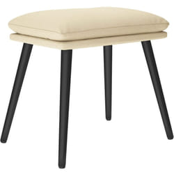 Repose-pied Crème 45x29,5x35 cm Tissu vidaXL
