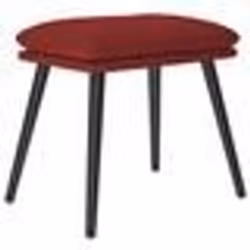 vidaXL Repose-pied Rouge 45x29,5x35 cm Tissu