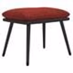 vidaXL Repose-pied Rouge bordeaux 45x29,5x35 cm Tissu et similicuir