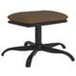 vidaXL Repose-pied Marron 60x60x36 cm Tissu et similicuir