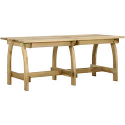Avec un design élégant mais pratique, cette table de jardin en bois sublimera votre espace de vie extérieur ! Fabriqué en boi ...