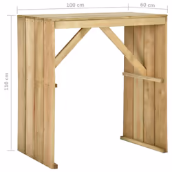 VidaXL 318416 table de jardin - Vue supplémentaire 6