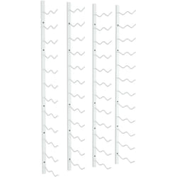 Vidaxl - Casier à vin mural pour 24 bouteilles 2 pcs Blanc Fer