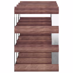 VidaXL 340891 porte-bouteilles Acier, Bois Marron - Vue supplémentaire 5