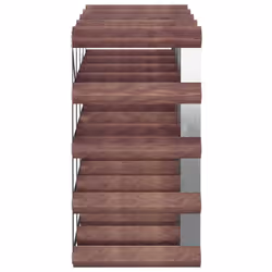 VidaXL 340892 porte-bouteilles Acier, Bois Marron - Vue supplémentaire 5