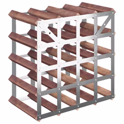 VidaXL 340892 porte-bouteilles Acier, Bois Marron - Vue supplémentaire 6