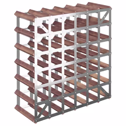 VidaXL 340893 porte-bouteilles Acier, Bois Marron - Vue supplémentaire 6