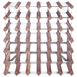 VidaXL 340894 porte-bouteilles Acier, Bois Marron - Vue supplémentaire 4