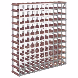 VidaXL 340895 porte-bouteilles Acier, Bois Marron - Vue supplémentaire 6