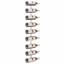 VidaXL 340900 porte-bouteilles Fer Blanc