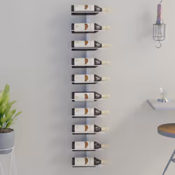 VidaXL 340904 porte-bouteilles Métal Blanc