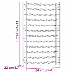 VidaXL 340913 porte-bouteilles Métal Or - Vue supplémentaire 8