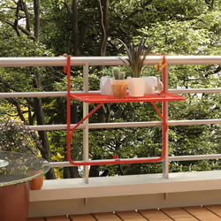 VidaXL 340919 table de jardin Rouge - Vue supplémentaire 2