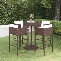 Cet ensemble élégant de bar de jardin vous permet de passer des moments agréables et confortables avec votre famille et vos a ...