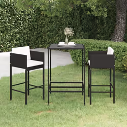 Cet ensemble élégant de bar de jardin vous permet de passer des moments agréables et confortables avec votre famille et vos a ...