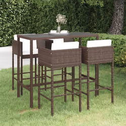 Cet ensemble élégant de bar de jardin vous permet de passer des moments agréables et confortables avec votre famille et vos a ...