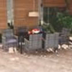 vidaXL Ensemble à manger de jardin coussins 7pcs Résine tressée Gris