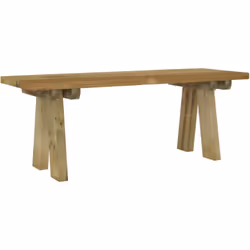 Détendez-vous sur ce banc de jardin en bois de pin imprégné ! Robuste et stable : le bois de pin massif est connu pour sa rés ...