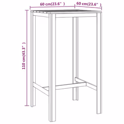 VidaXL 318219 table de jardin - Vue supplémentaire 5