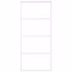 vidaXL Porte coulissante Verre ESG dépoli et aluminium 90x205 cm Blanc