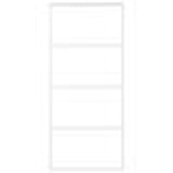 vidaXL Porte coulissante Verre ESG dépoli et aluminium 90x205 cm Blanc