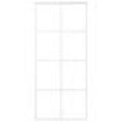 vidaXL Porte coulissante Verre ESG et aluminium 90x205 cm Blanc