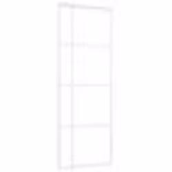 vidaXL Porte coulissante Verre ESG et aluminium 76x205 cm Blanc