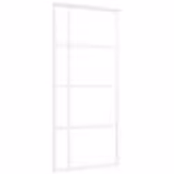 vidaXL Porte coulissante Verre ESG et aluminium 90x205 cm Blanc