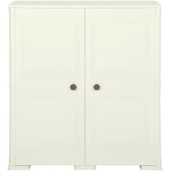 vidaXL Armoire plastique 79x43x85,5 cm design bois glace à la vanille - TU