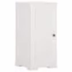 vidaXL Armoire plastique 40x43x85,5 cm design de bois blanc angora - TU
