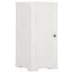 vidaXL Armoire plastique 40x43x85,5 cm design de bois blanc angora - TU
