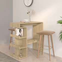 Cette table de bar est le choix parfait pour les petits appartements ou pour les endroits où l'espace est un peu limité. Son  ...