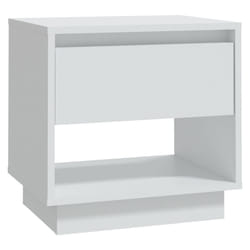 VidaXL 809512 Table de nuit et table de chevet Blanc