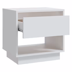 VidaXL 809512 Table de nuit et table de chevet Blanc - Vue supplémentaire 4